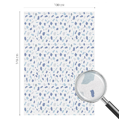 Patterned window film Blue patterns