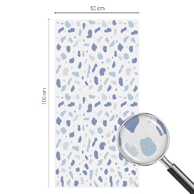 Patterned window film Blue patterns