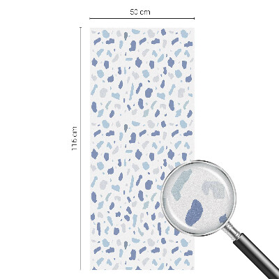 Patterned window film Blue patterns