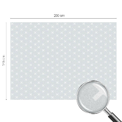 Frosted glass film stained glass effect Delicate crosses