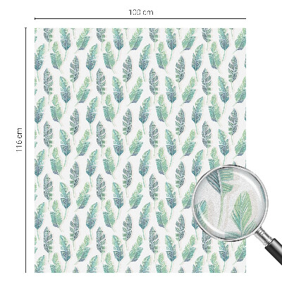 Privacy window film Tropical leaves