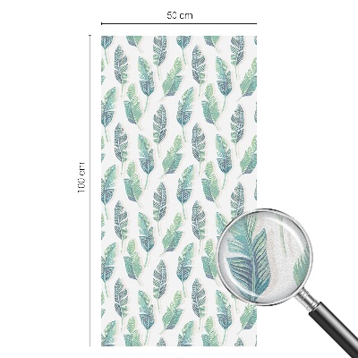 Privacy window film Tropical leaves
