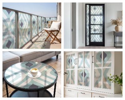 Patterned window film Modern elegance