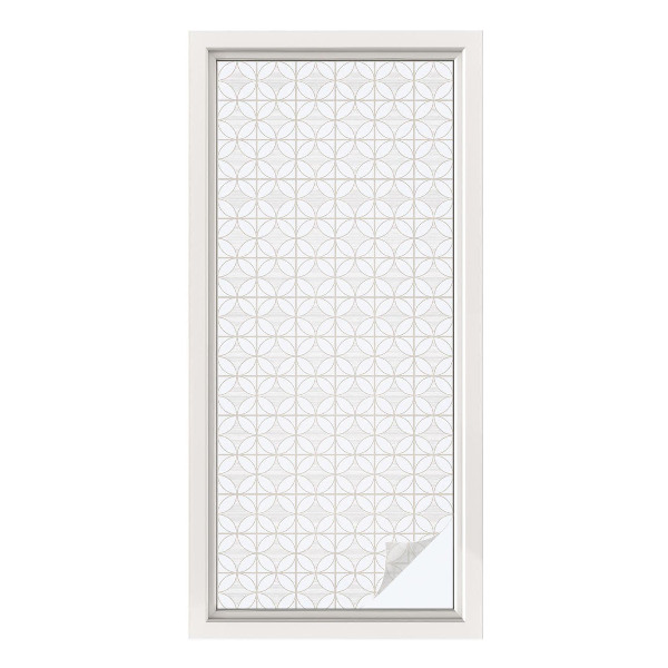 Frosted glass film stained glass effect Geometric patterns