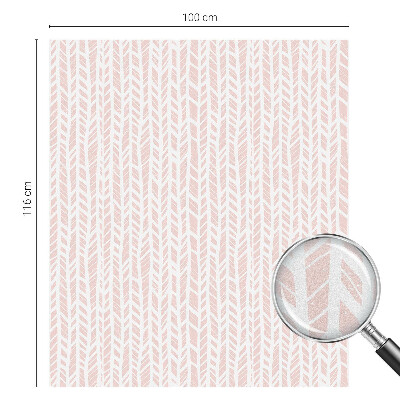 Patterned window film Pastel herringbone