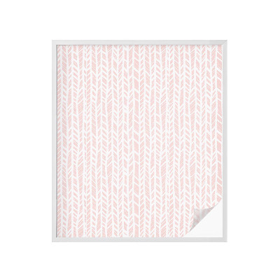 Patterned window film Pastel herringbone