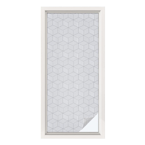 Frosted glass film stained glass effect Hexagonal solids