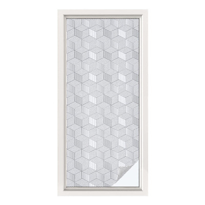 Frosted glass film stained glass effect Hexagonal solids