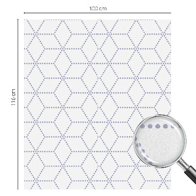 Opaque window film stained glass style Purple rhombuses