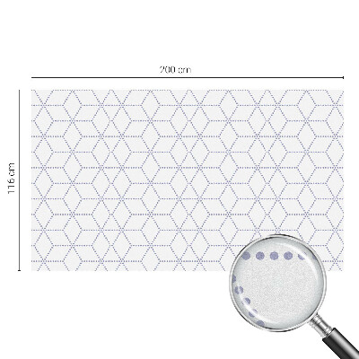 Opaque window film stained glass style Purple rhombuses