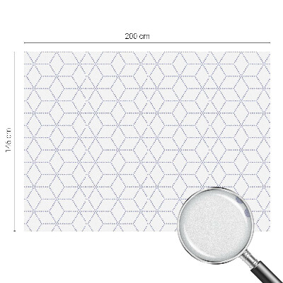 Opaque window film stained glass style Purple rhombuses