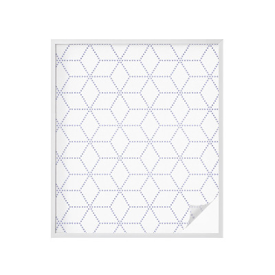 Opaque window film stained glass style Purple rhombuses