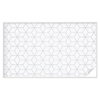 Opaque window film stained glass style Purple rhombuses