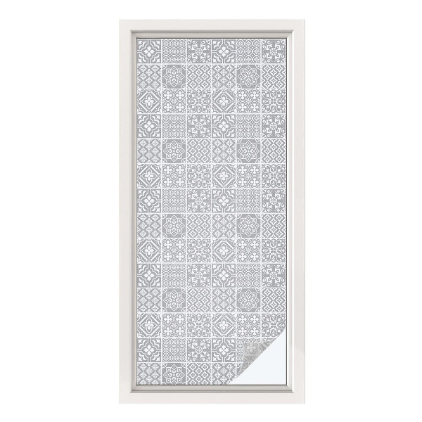 Frosted glass film stained glass effect Geometric elegance