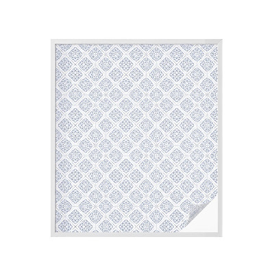 Opaque window film stained glass style Delicate rosettes