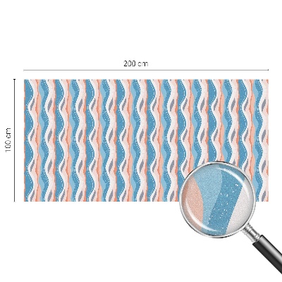 Colored window film stained glass Wavy rhythm