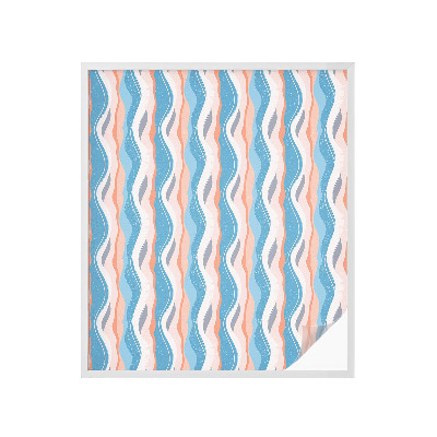 Colored window film stained glass Wavy rhythm