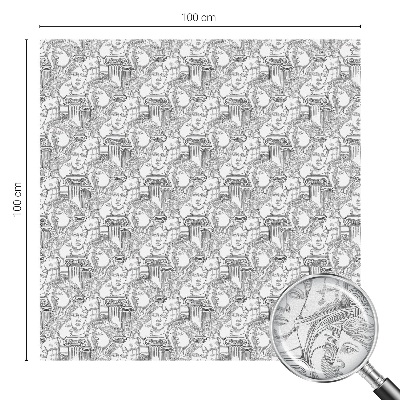 Frosted glass film stained glass effect Classic portraits