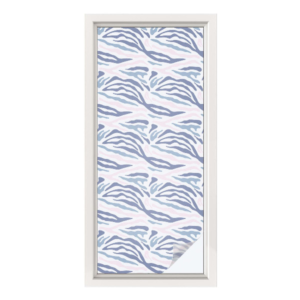 Privacy window film Zebra pattern