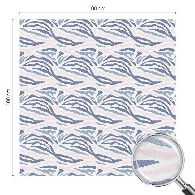 Privacy window film Zebra pattern