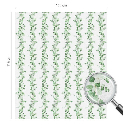 Patterned window film Green garlands