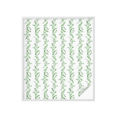 Patterned window film Green garlands