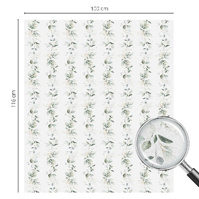 Opaque window film stained glass style Plant charm