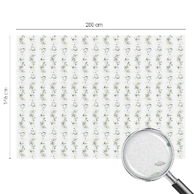 Opaque window film stained glass style Plant charm