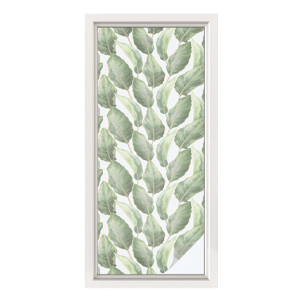 Privacy window film Green leaves