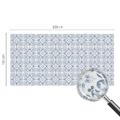 Patterned window film Floral ornaments