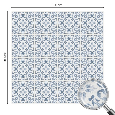 Patterned window film Floral ornaments