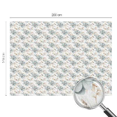 Opaque window film stained glass style Floral elegance