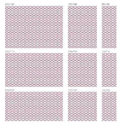 Patterned window film Oval shapes