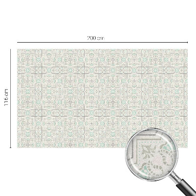 Patterned window film Floral tiles