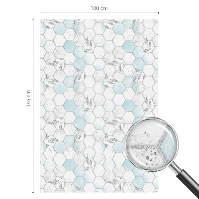 Frosted glass film stained glass effect Leaf tiles