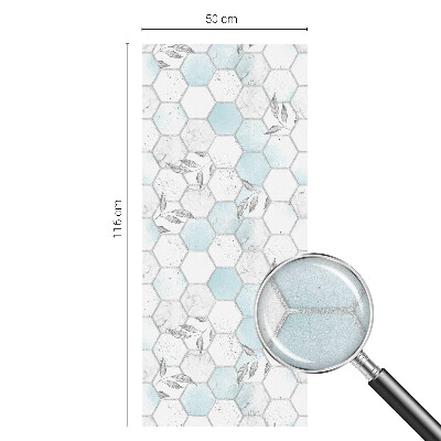 Frosted glass film stained glass effect Leaf tiles