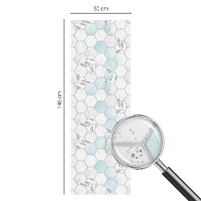 Frosted glass film stained glass effect Leaf tiles