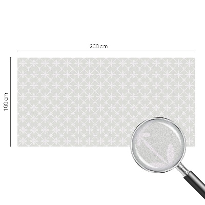 Opaque window film stained glass style Floral symmetry