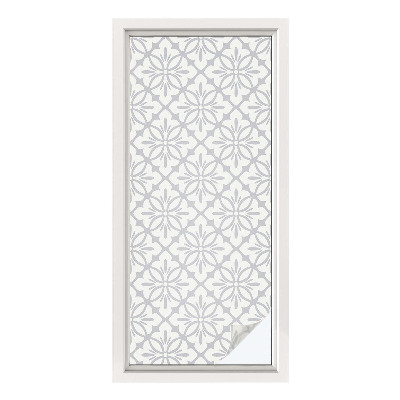 Privacy window film Floral rosettes