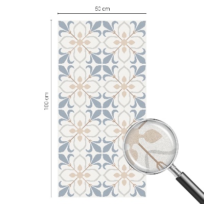 Opaque window film stained glass style Floral beauty