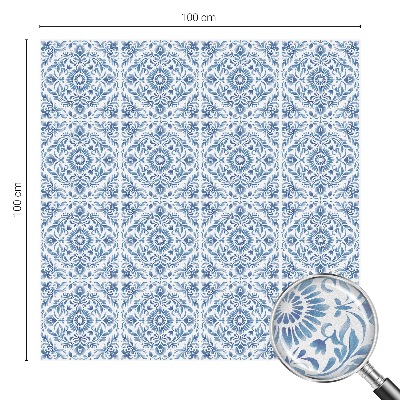 Patterned window film Floral ornament
