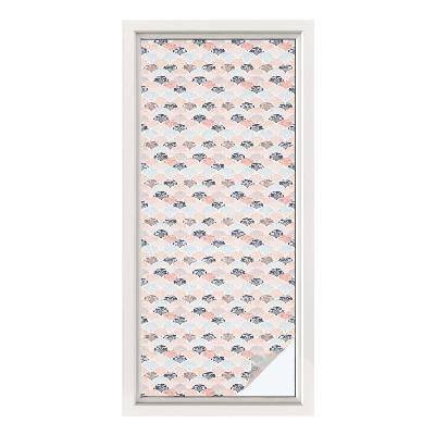 Privacy window film Fan pattern