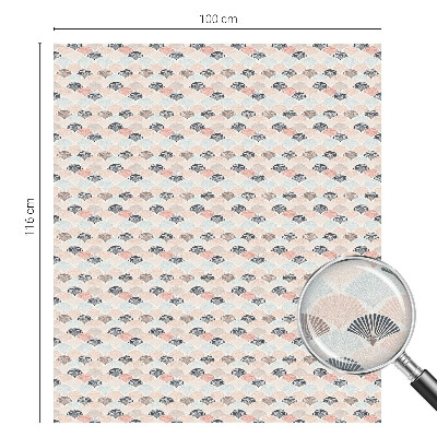 Privacy window film Fan pattern