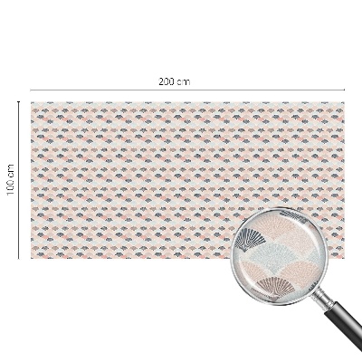 Privacy window film Fan pattern