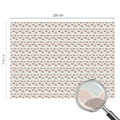 Privacy window film Fan pattern