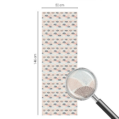 Privacy window film Fan pattern