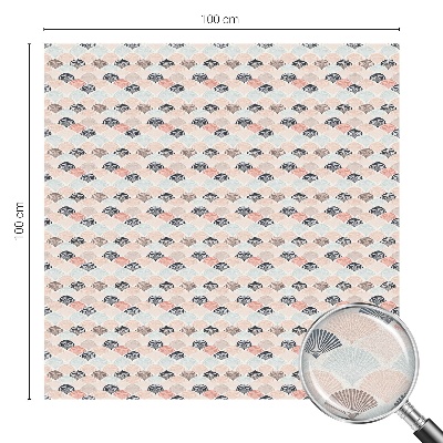 Privacy window film Fan pattern