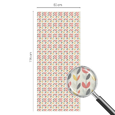 Colored window film stained glass Retro leaves