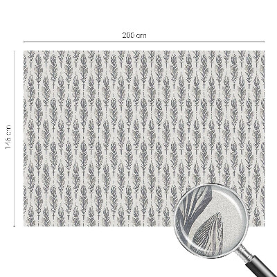 Colored window film stained glass Elegant feathers