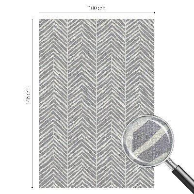 Privacy window film Zigzag pattern